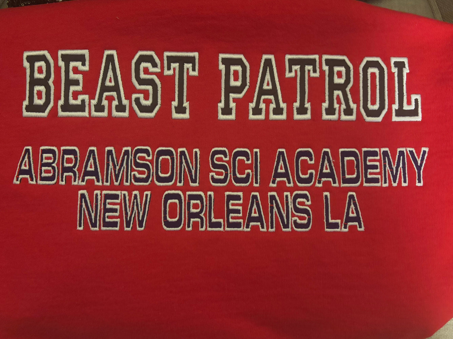 Custom Embroidery School Spirit Sweatshirts and Hoodies