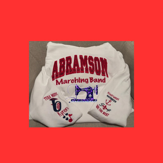 Custom Embroidery School Spirit Sweatshirts and  Hoodies